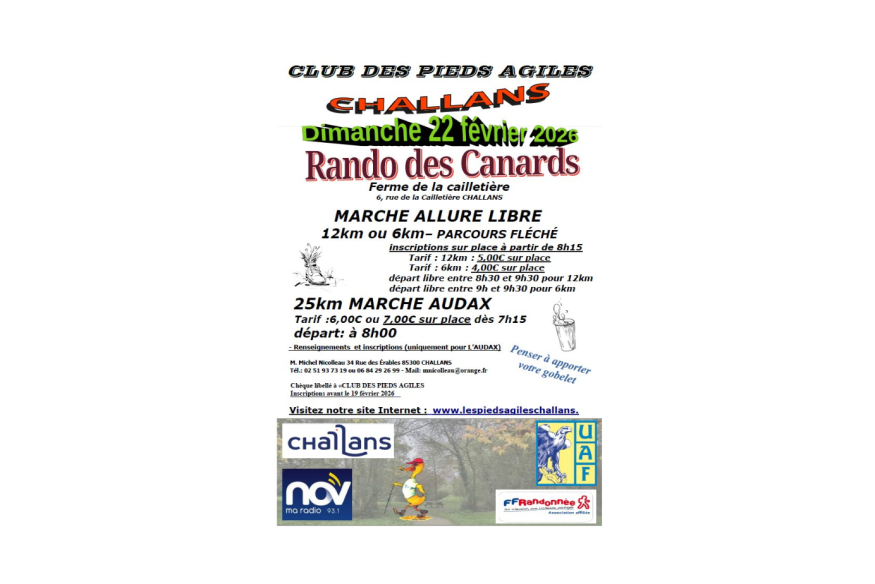 La Rando des Canards, le 22 février
