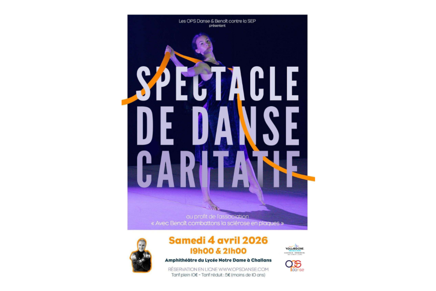 Un spectacle de danse caritatif, le 4 avril