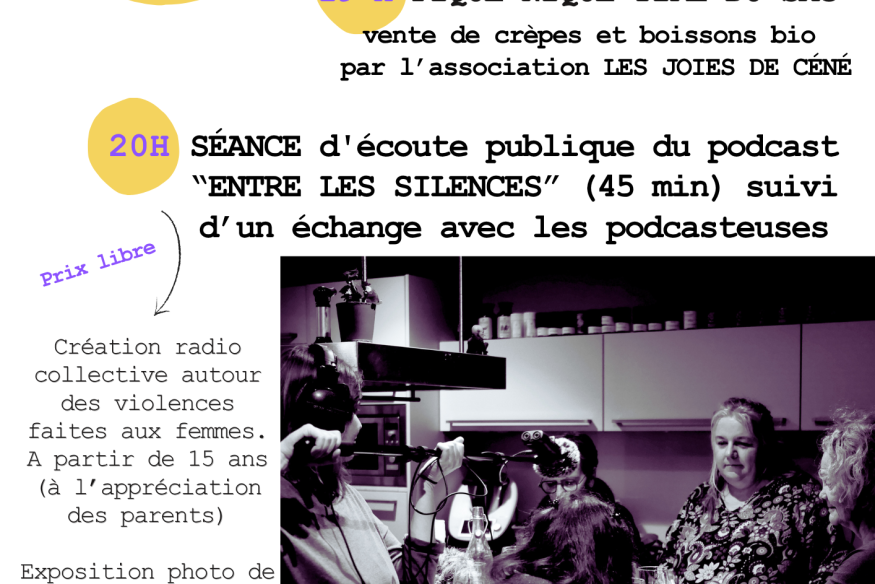 Ecoute publique d'un podcast sur les violences faites aux femmes