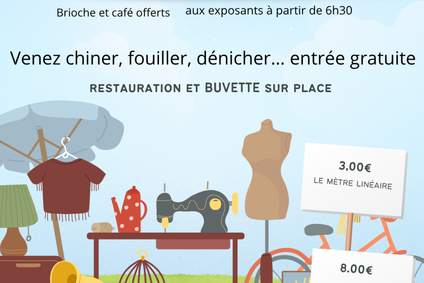 Un vide-greniers à Beauvoir-sur-Mer