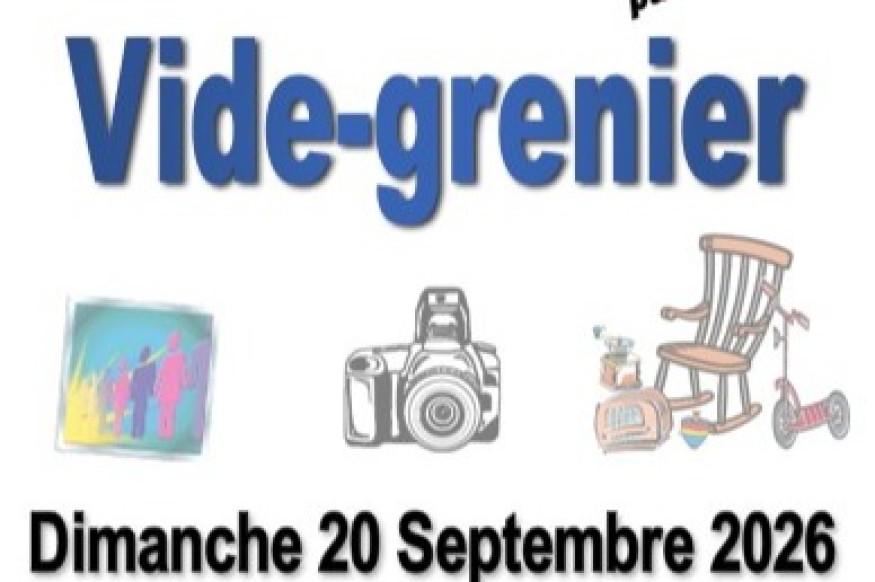 Vide-grenier le 20 septembre, à Sallertaine
